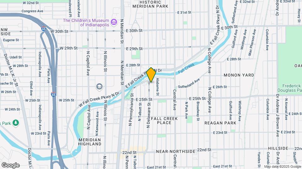 2611 N Delaware St Map and Location Details