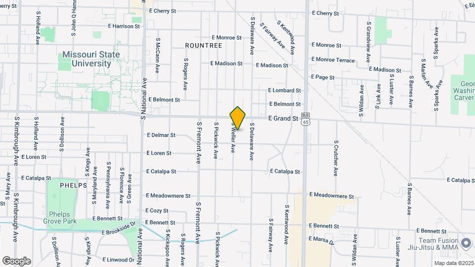 1036 S Weller Ave Map and Location Details