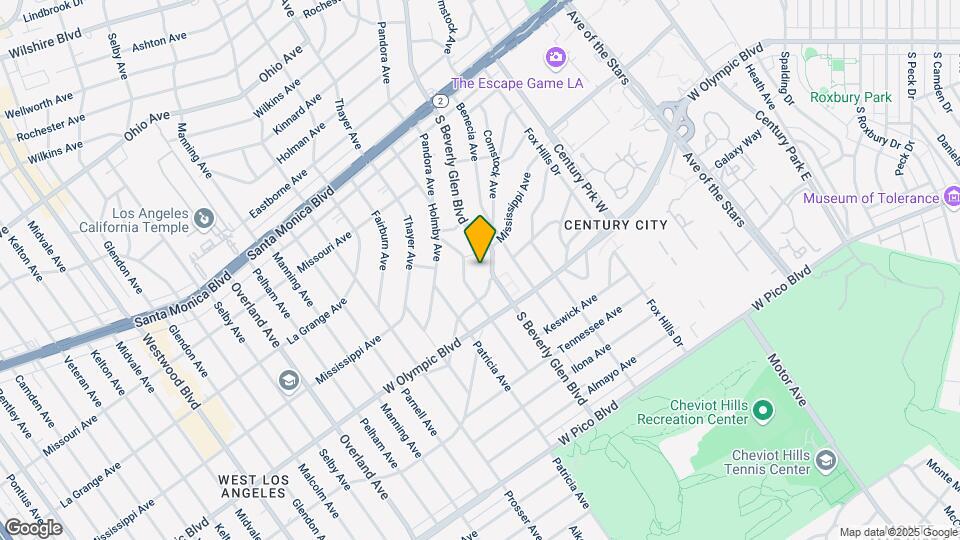 2125-2129 S Beverly Glen Blvd Map and Location Details