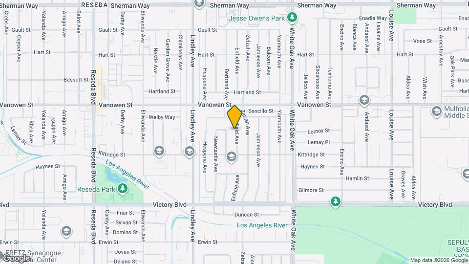 6657 Enfield Ave Mapa y Detalles de la Ubicación