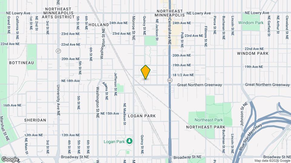 1811 Quincy St NE Map and Location Details
