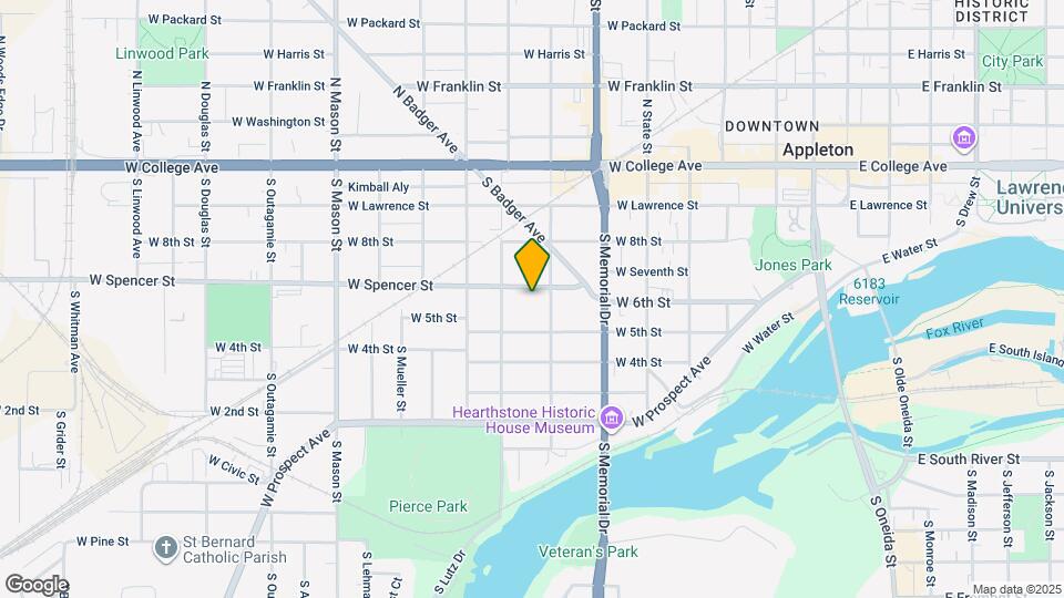 817 W Spencer St Map and Location Details