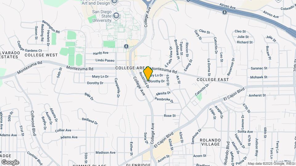 6105 Dorothy Dr Map and Location Details