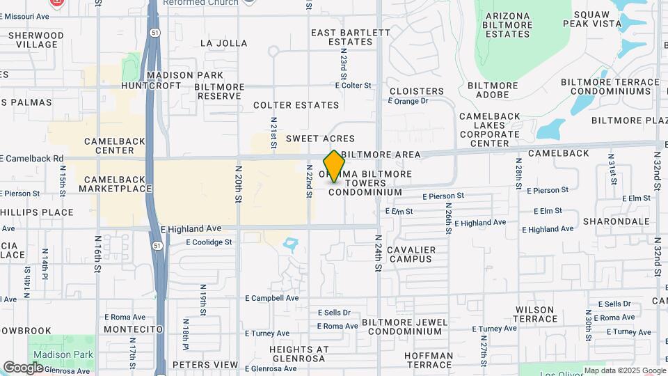 2211 E Camelback Rd Map and Location Details