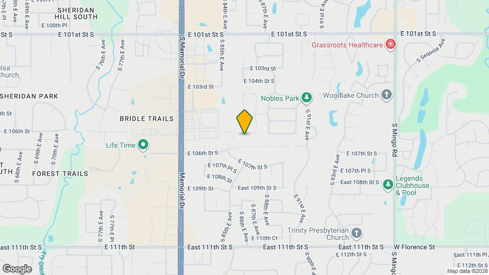 8680 East 105th Ct S Map and Location Details