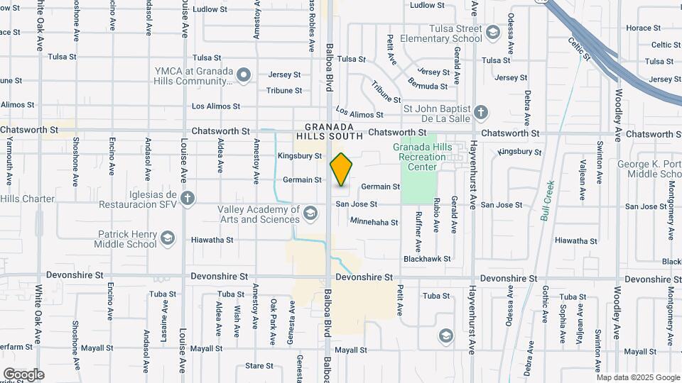 10520 Balboa Blvd. Mapa y Detalles de la Ubicación