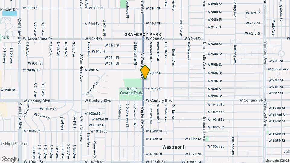 9632 S Western Ave Map and Location Details