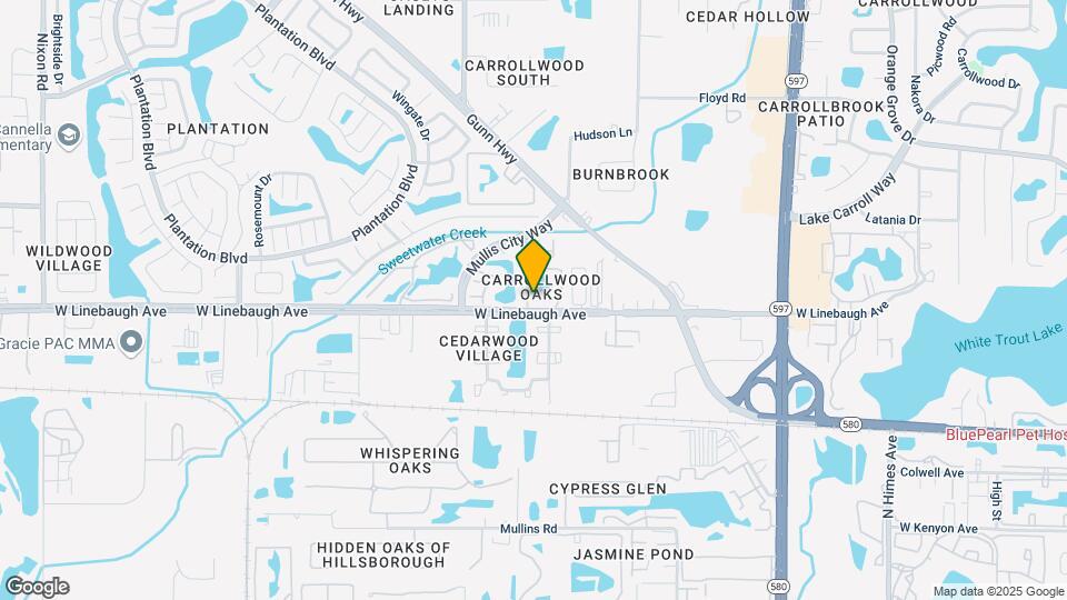 10132 Lake Oak Cir Map and Location Details