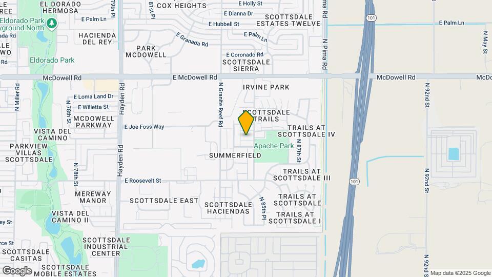 1220 N 85th Pl Map and Location Details
