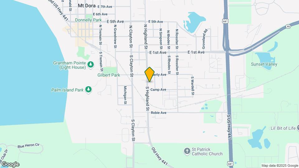530 S Highland St Map and Location Details