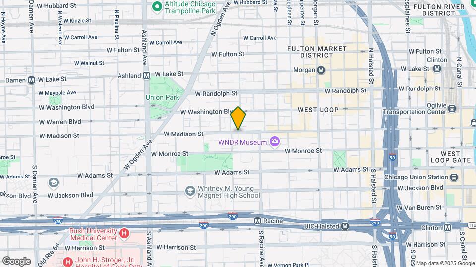 1249 W Madison St Map and Location Details