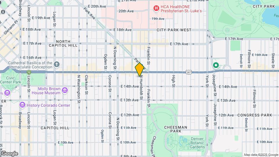 1441 N Humboldt St, Unit 405 Map and Location Details