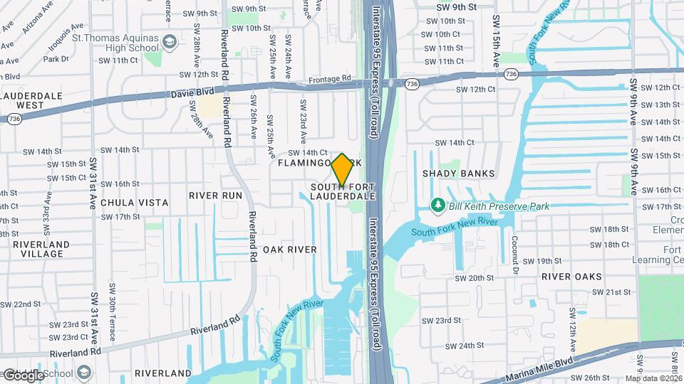 1555 SW 21st Way Map and Location Details