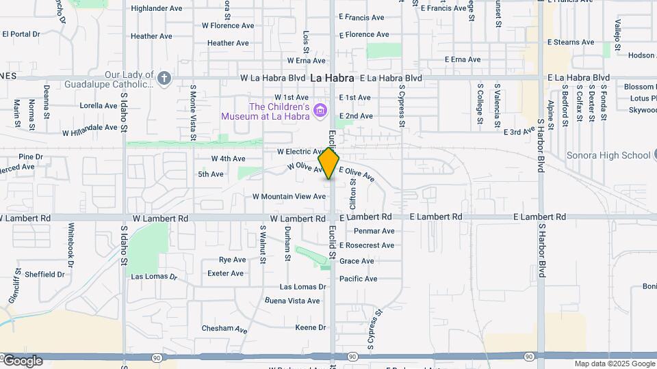 525 S Euclid St Mapa y Detalles de la Ubicación