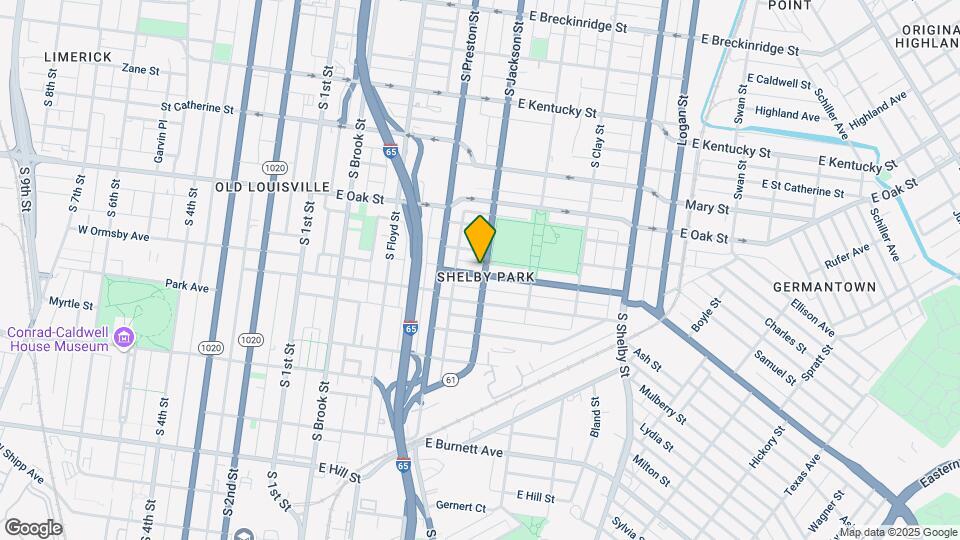 1254 S Jackson St Map and Location Details