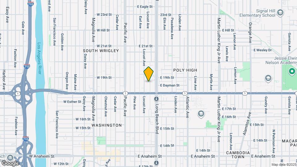 1856 Locust Ave Map and Location Details
