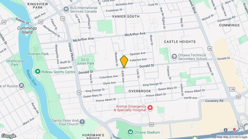 308 Donald St Map and Location Details