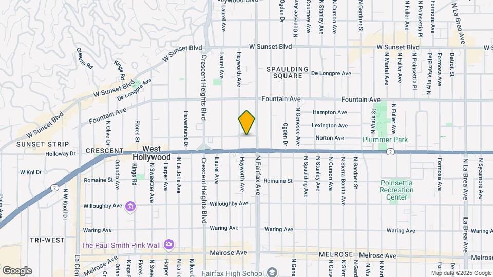 7920 Norton Ave, Unit Norton #5 Mapa y Detalles de la Ubicación