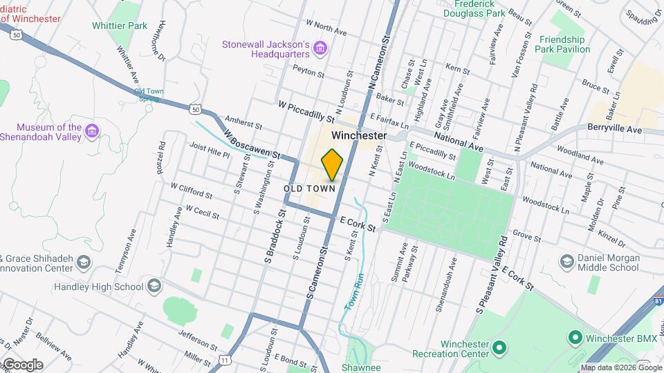 Winchester House Map and Location Details