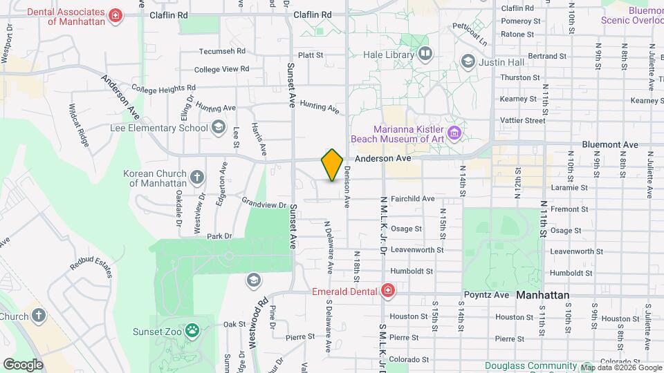 1815 Laramie St Map and Location Details