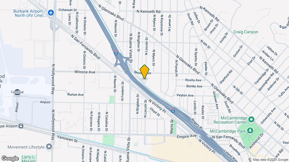 2329 N Lincoln St Map and Location Details
