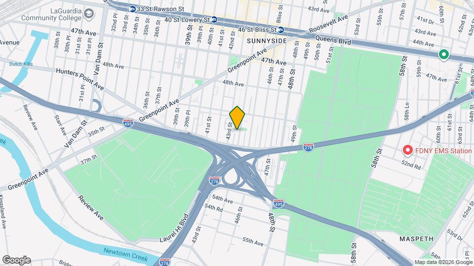 50-44 44th St Map and Location Details