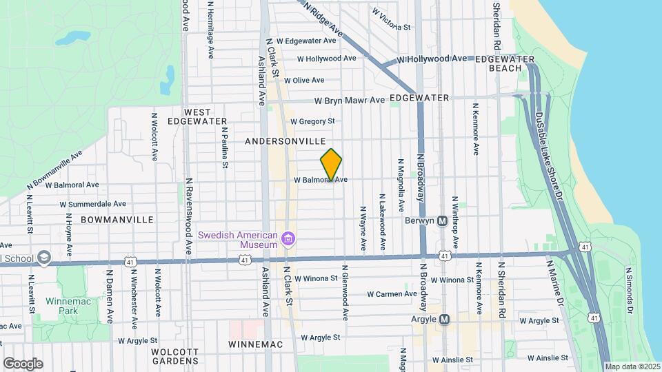 1419 W Balmoral Ave, Unit Garden Cutie Map and Location Details