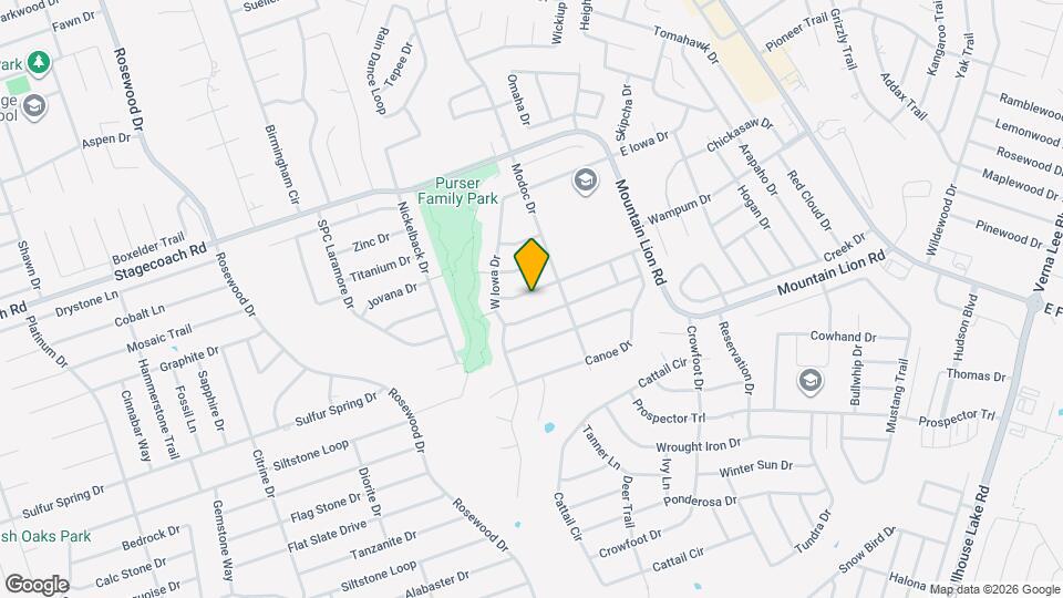 109 W Great Plains Trail Map and Location Details