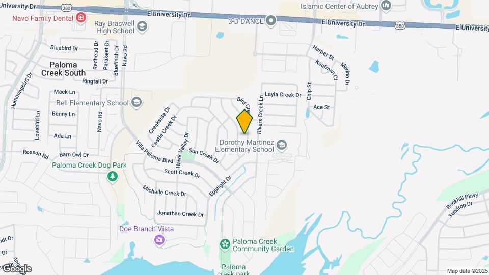 804 Bird Creek Dr Map and Location Details