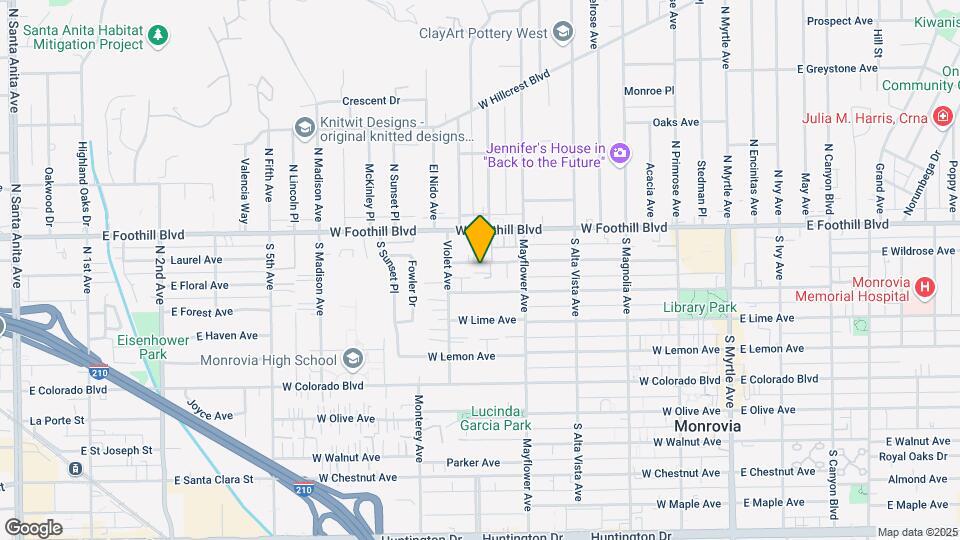 614 Linwood Ave Mapa y Detalles de la Ubicación