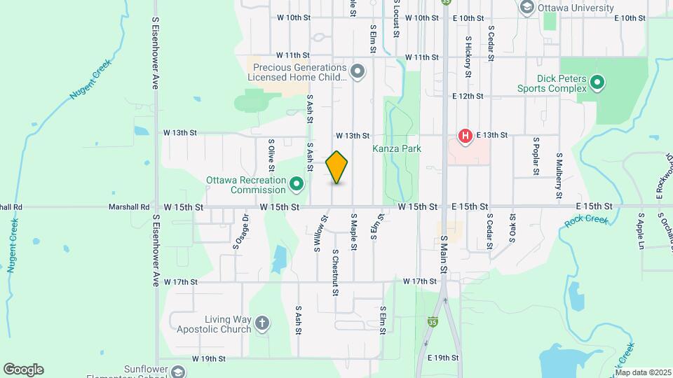 1429 S Willow St Map and Location Details