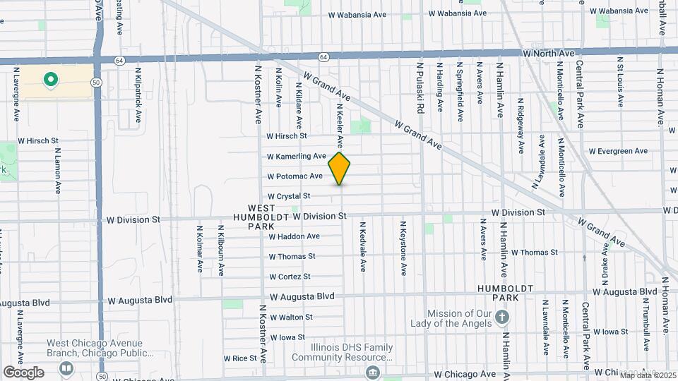 1240-1242 N Keeler Ave Map and Location Details
