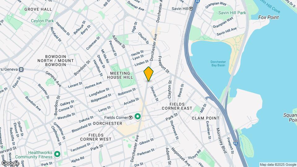1392 Dorchester Ave Map and Location Details