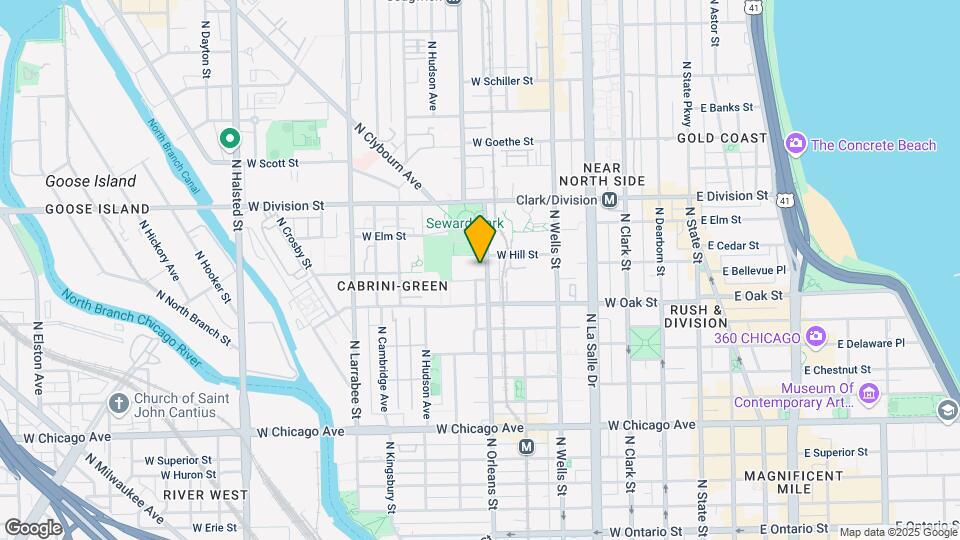 1036 N Orleans St Map and Location Details