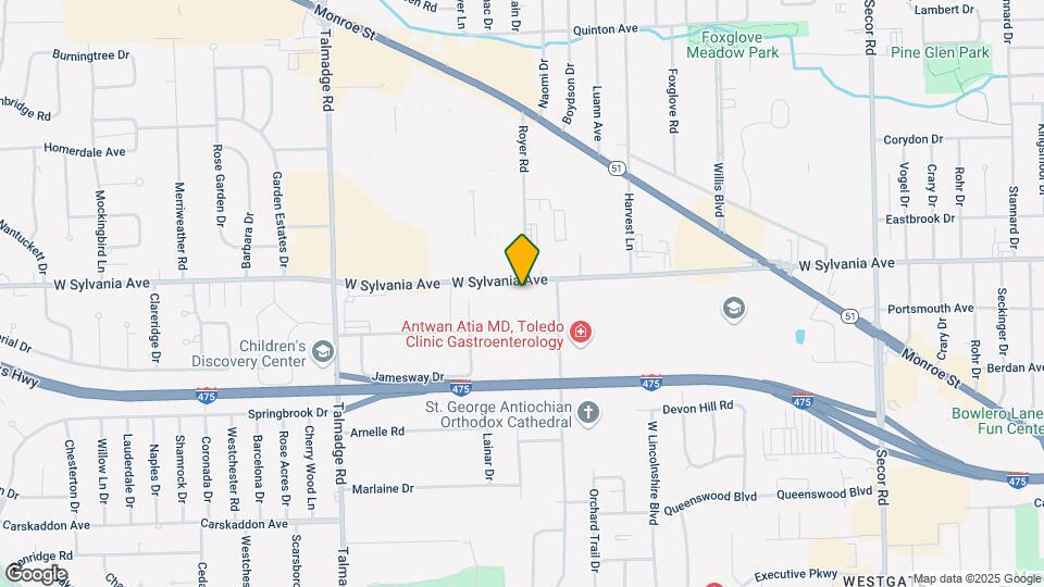 3935 W Sylvania Ave Map and Location Details