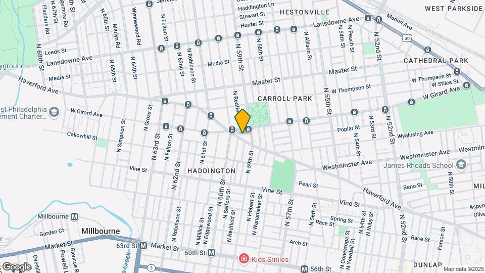 5923 Haverford Ave Map and Location Details