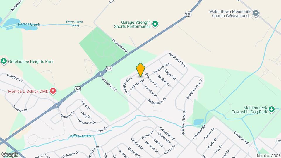 125 Cedrick Ave Map and Location Details