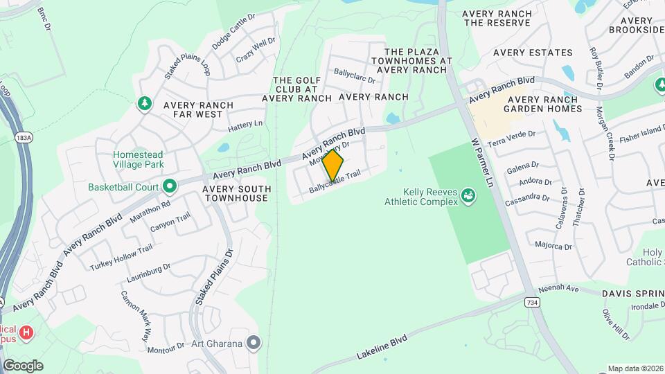 14401 Ballycastle Trail Map and Location Details