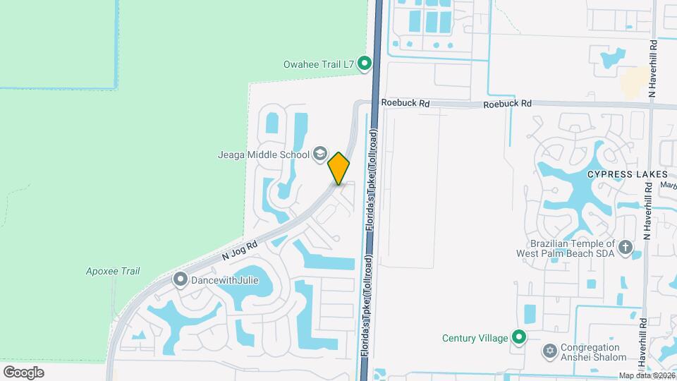 3810 N Jog Rd Map and Location Details