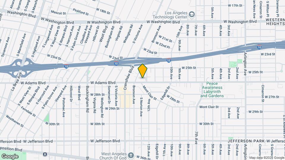 4315 W Adams Blvd Map and Location Details