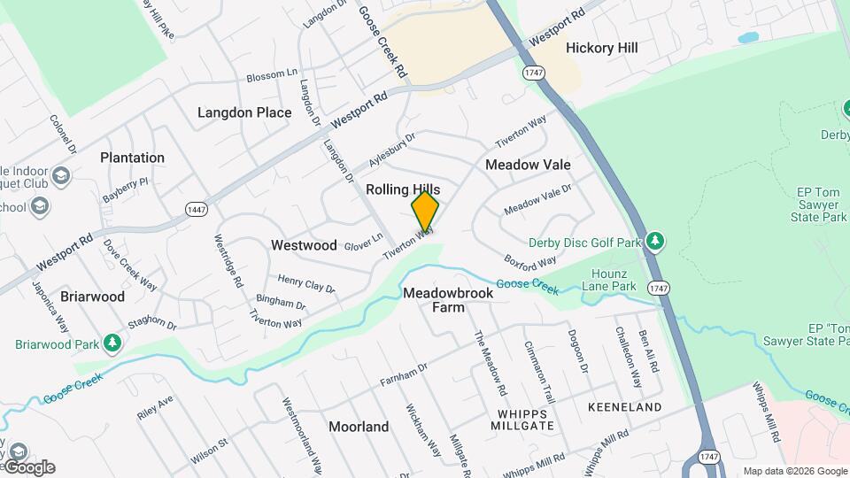 9410 Tiverton Way Map and Location Details