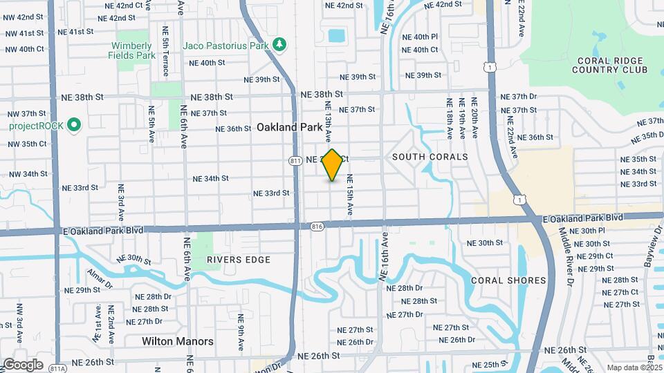 3320 NE 13th Ave Map and Location Details