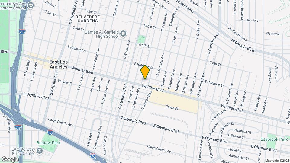 760 1/2 S Hillview Ave, Unit 760 1/2 Map and Location Details