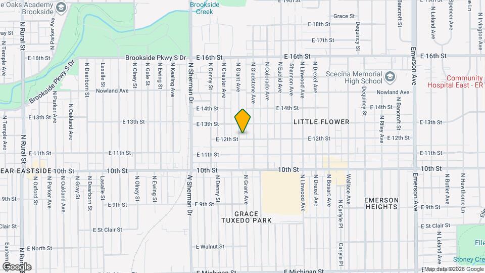 1205 N Grant Ave Map and Location Details