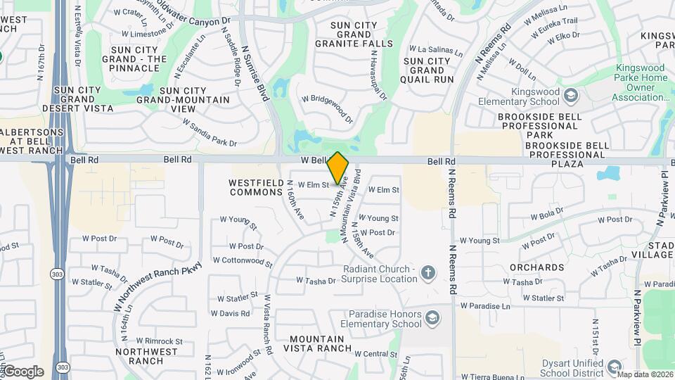 15905 W Elm St Mapa y Detalles de la Ubicación