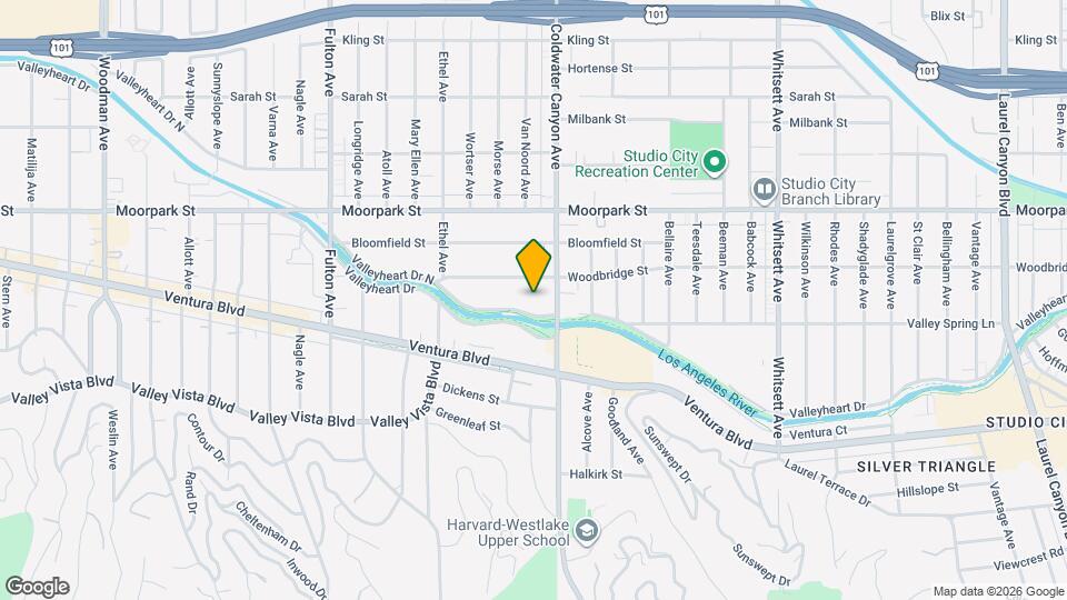 12931 Valleyheart Dr Map and Location Details