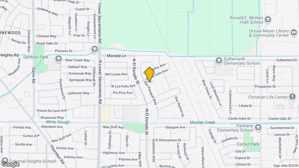 Unit 8922 San Pasqual way Map and Location Details