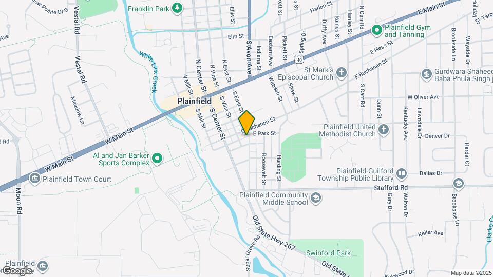 420 S East St Map and Location Details