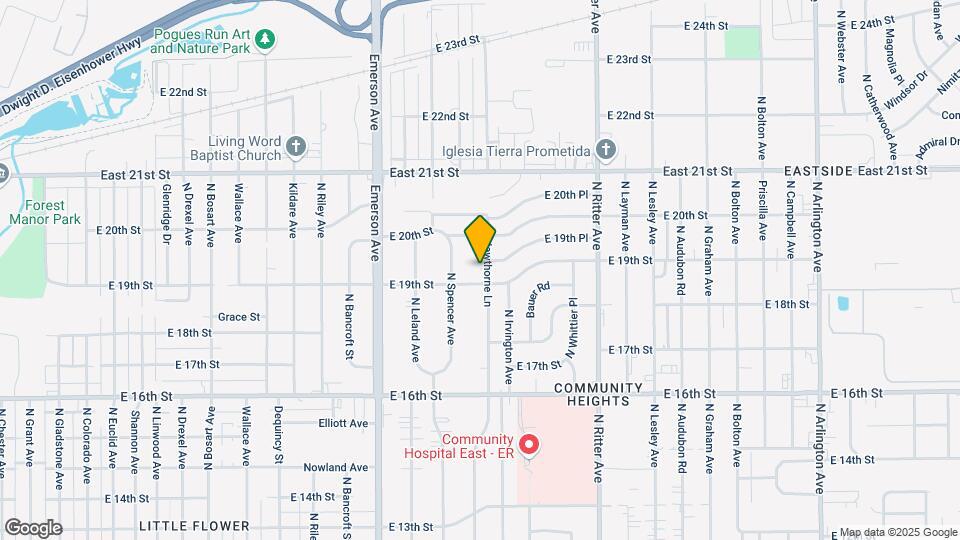 1914 N Hawthorne Ln Map and Location Details