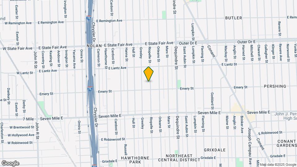 19343 Riopelle St Map and Location Details